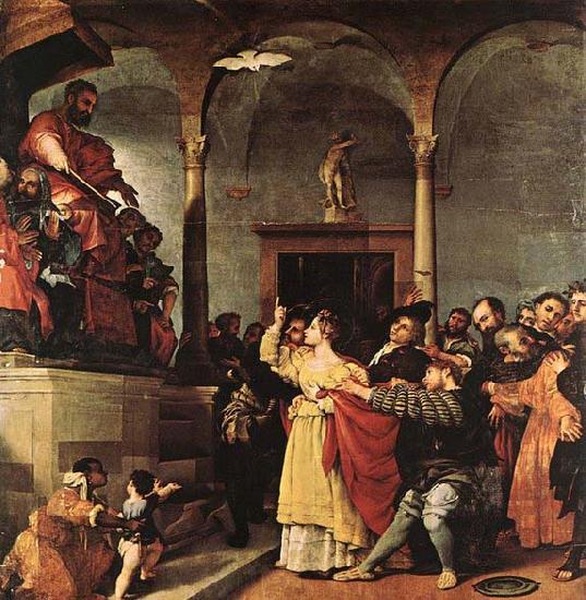 Lorenzo Lotto St Lucy before the Judge